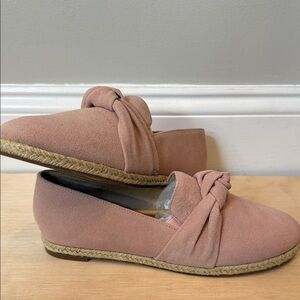 Isaac Mizrahi Pink Espadrille Loafers